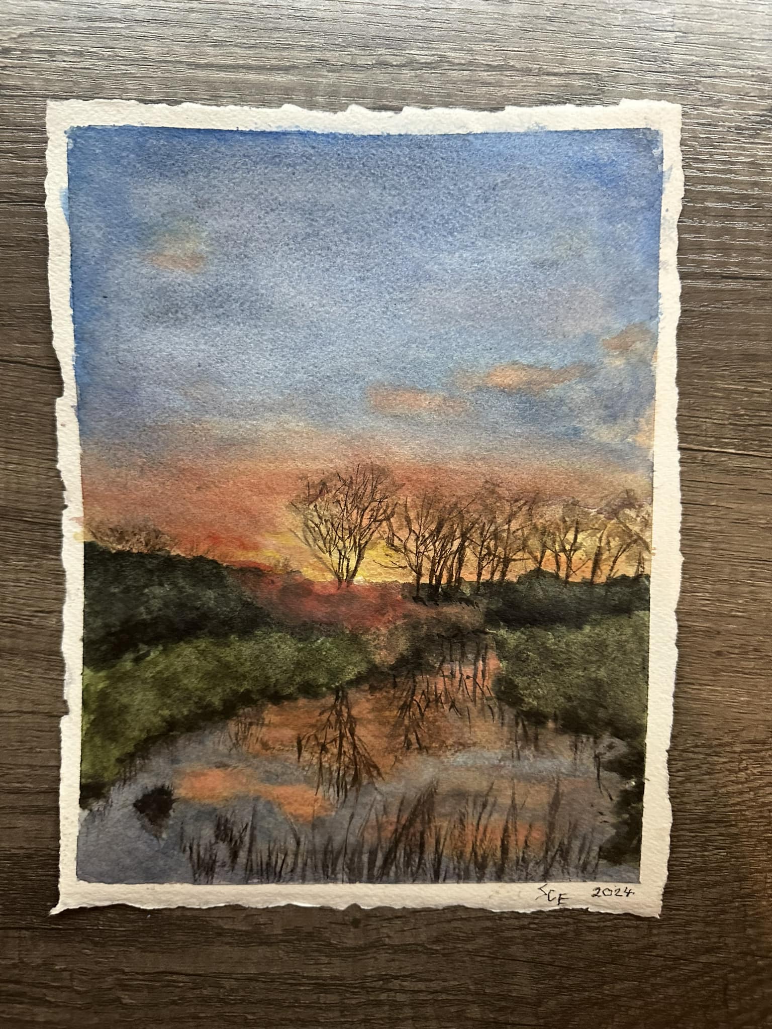 Sunset 7.5x9.5"